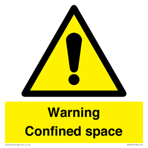 Warning Confined space